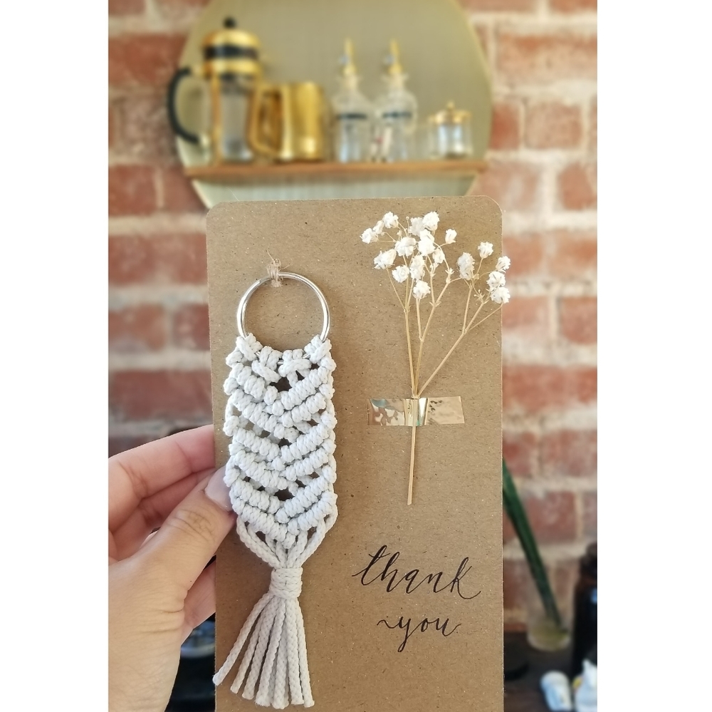 Macrame keychain